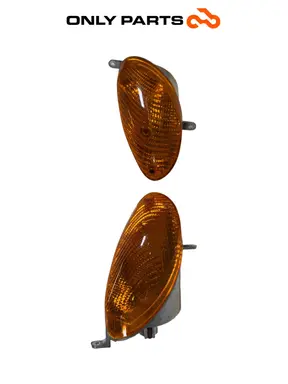 Coppia frecce anteriori Mbk Skyliner  125cc 1999 Blu usato — foto reale 4
