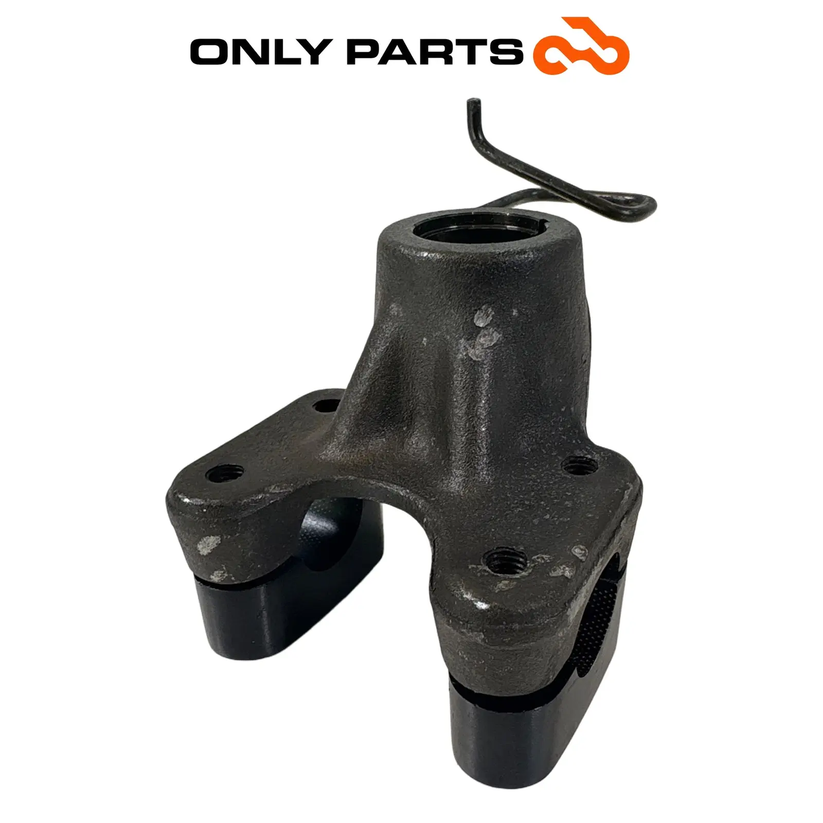 Supporto manubrio inferiore / cavallotto / riser Yamaha XC Versity 300cc 2004 Nero usato — foto reale 8
