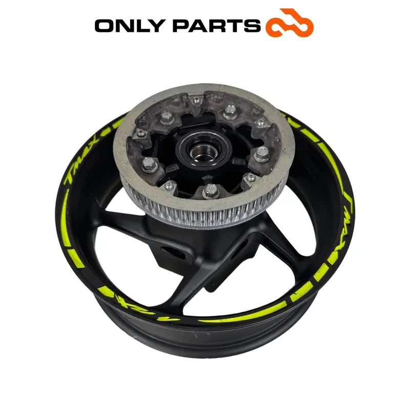 CERCHIO RUOTA POSTERIORE + PULEGGIA ORIGINALE YAMAHA T-MAX 560 2021 / REAR WHEEL — 5