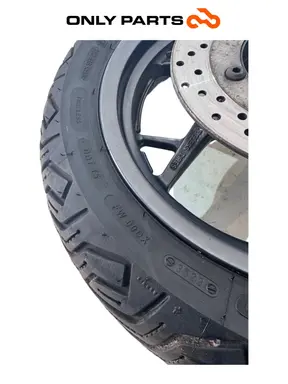 Cerchio posteriore completo disco abs Yamaha X-max 125cc 2014 Grigio opaco usato — foto reale 8
