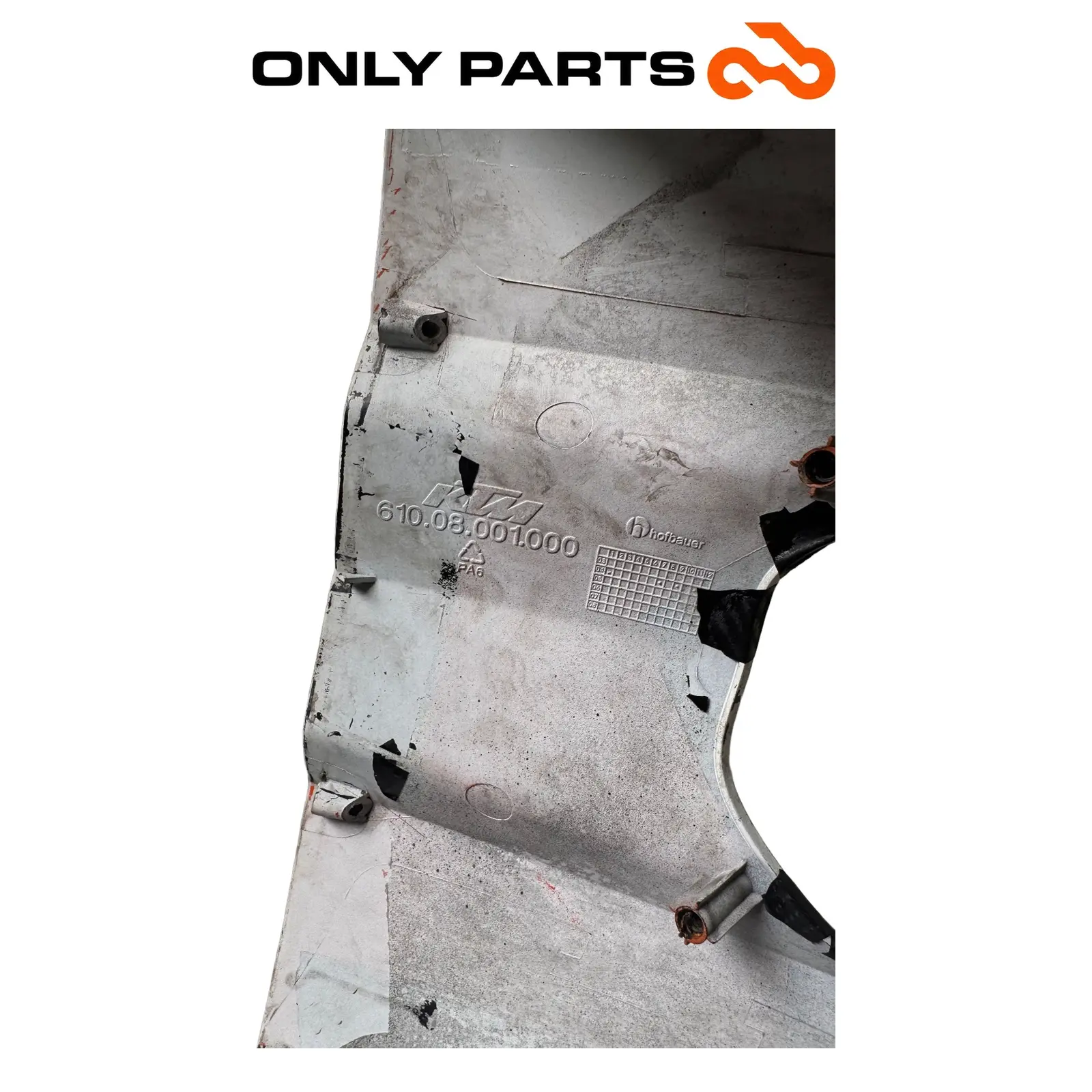 Mascherina portafaro KTM Super Duke 990cc 2006 Nero/Arancione usato — foto reale 9