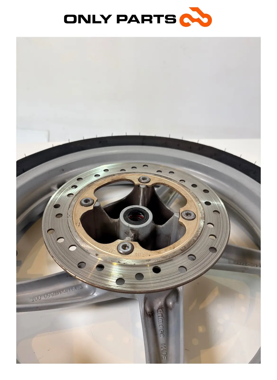 Ruota anteriore + disco Honda Sh 150cc 2008 Grigio usato — foto reale 4