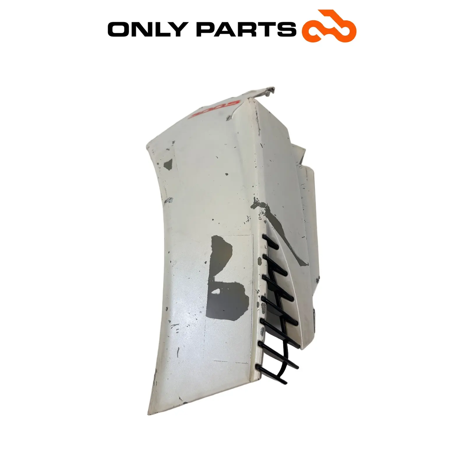 Carena fiancata anteriore SX Aprilia Scarabeo 300cc 2010 Bianco usato — foto reale 3
