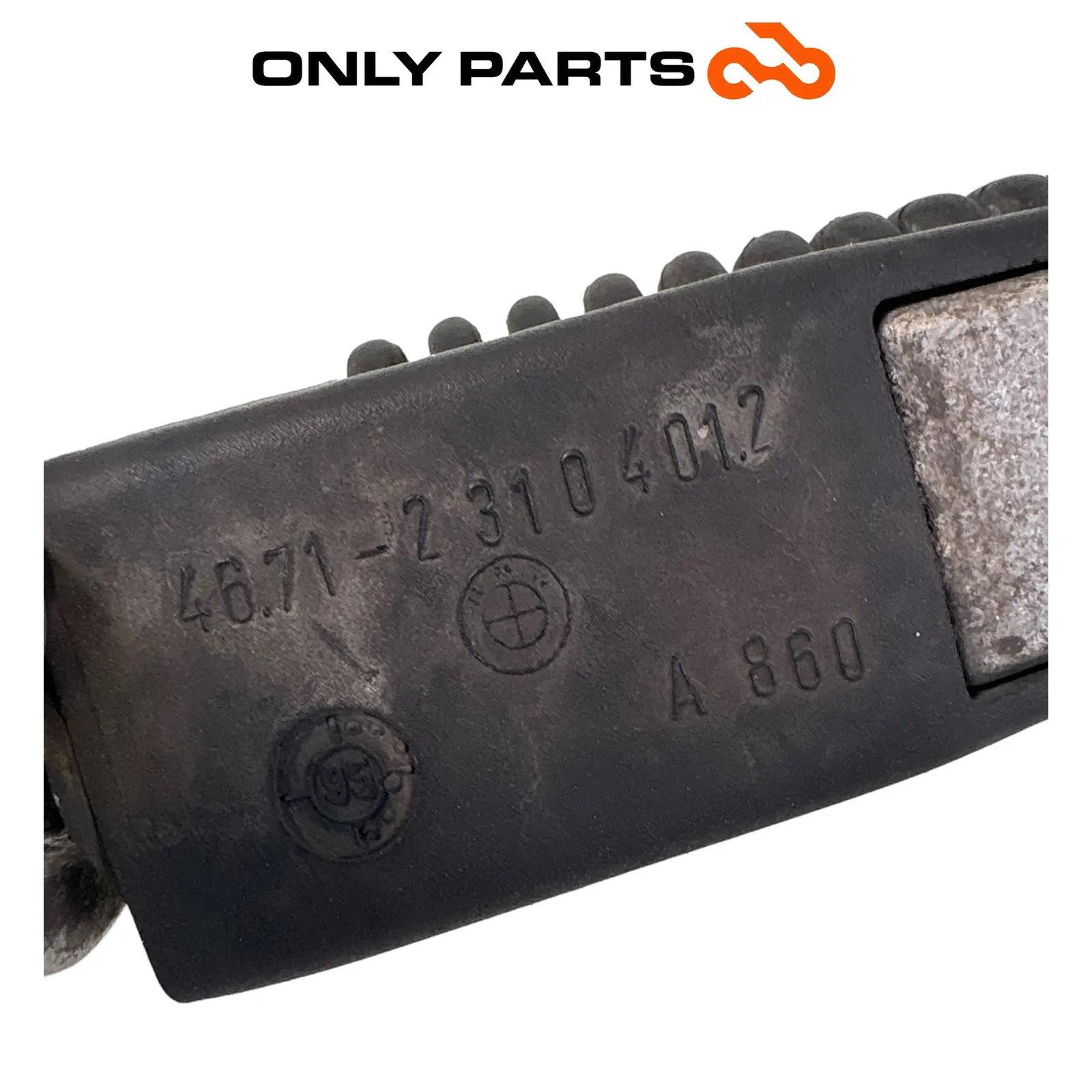 Pedana destra con pompa freno posteriore e pedale (rear master cylinder) BMW R 850 R 1997 BMW R 850 R usato — foto reale 9