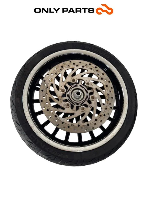 CERCHIO RUOTA ANTERIORE + DISCO ABS PIAGGIO BEVERLY POLICE 300 2018 FRONT WHEEL — 2