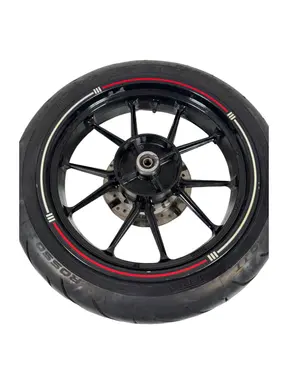 Used COMPLETE REAR WHEEL RIM + DISC AND TYRE KTM DUKE 200CC 2012 KTM Duke 200cc 2012 Arancione — real photo 9