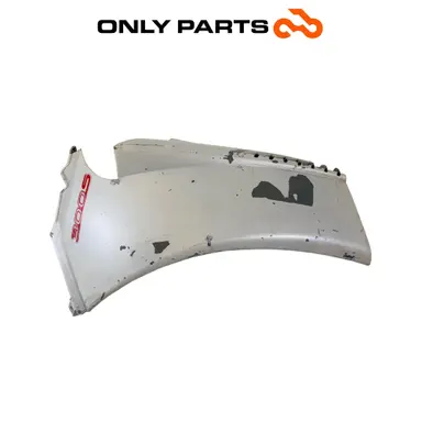 Carena fiancata anteriore SX Aprilia Scarabeo 300cc 2010 Bianco usato — foto reale 2