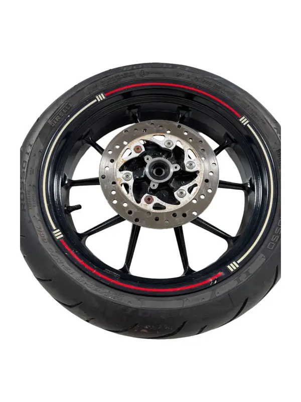 RUOTA POSTERIORE COMPLETA CERCHIO + DISCO + GOMMA KTM DUKE 200 2012 / REAR WHEEL — 4