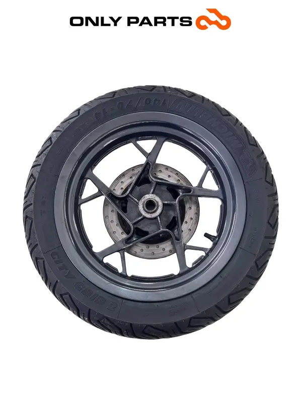 CERCHIO RUOTA POSTERIORE COMPLETO + DISCO ABS YAMAHA X-MAX 125 2014 / REAR WHEEL — 2