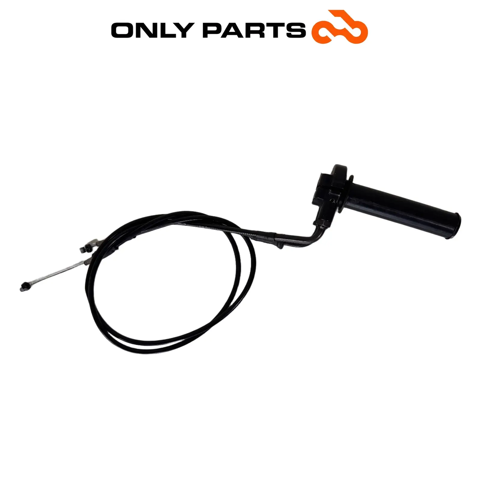 Manopola DX acceleratore / Comando gas KTM Super Duke 990cc 2006 Nero/Arancione usato — foto reale 3