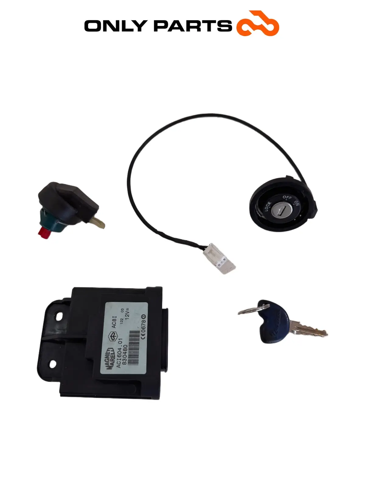 Kit chiave + centralina Piaggio Vespa GT 200cc 2003 Viola usato — foto reale 2