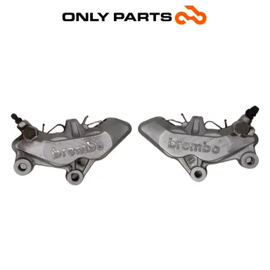 Coppia pinze freno anteriori KTM Super Duke 990cc 2006 Nero/Arancione usato — foto reale 2