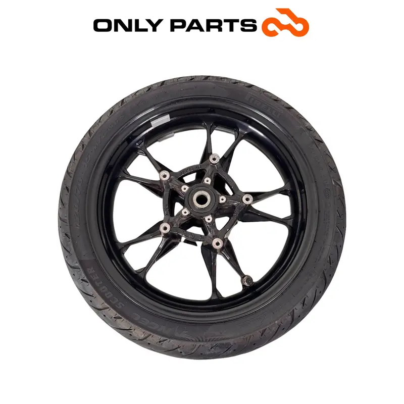 CERCHIO ANTERIORE RUOTA COMPLETA BMW C 400 X 2020 ORIGINALE K09 FRONT WHEEL RIM — 3