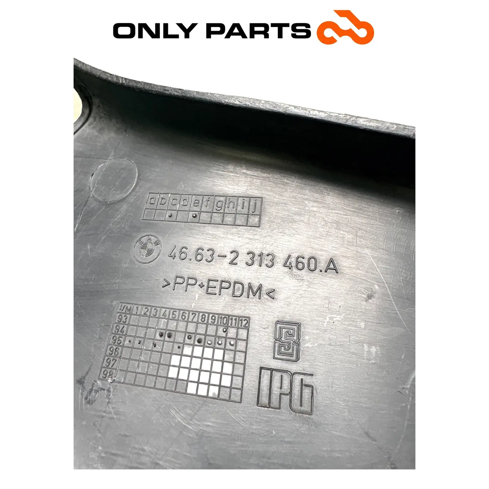 Pannello copertura laterale in plastica nera 46 63-2 313 460.A BMW R 850 R 1997 BMW R 850 R usato — foto reale 8