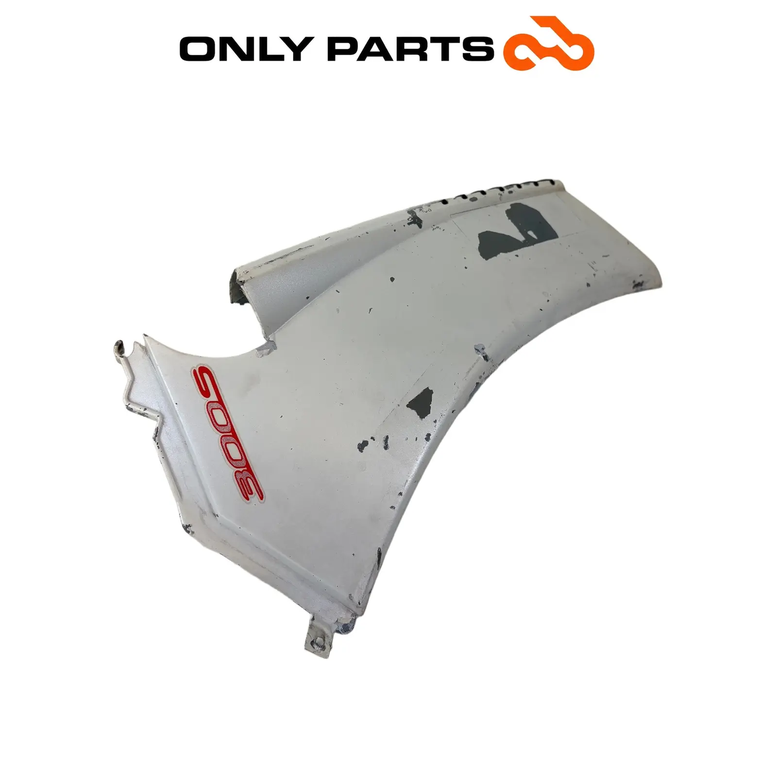 Carena fiancata anteriore SX Aprilia Scarabeo 300cc 2010 Bianco usato — foto reale 1