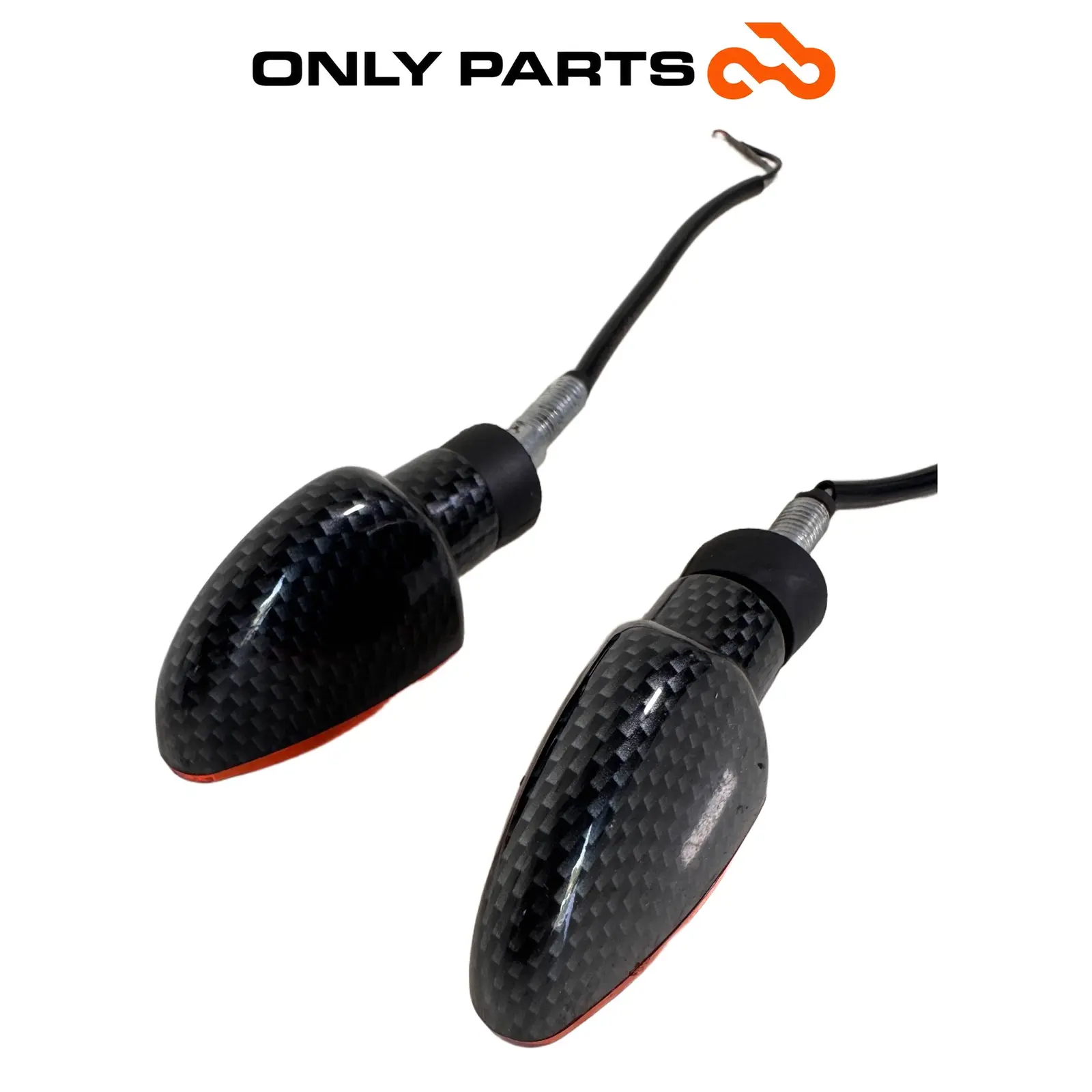 Coppia frecce anteriori KTM Super Duke 990cc 2006 Nero/Arancione usato — foto reale 7