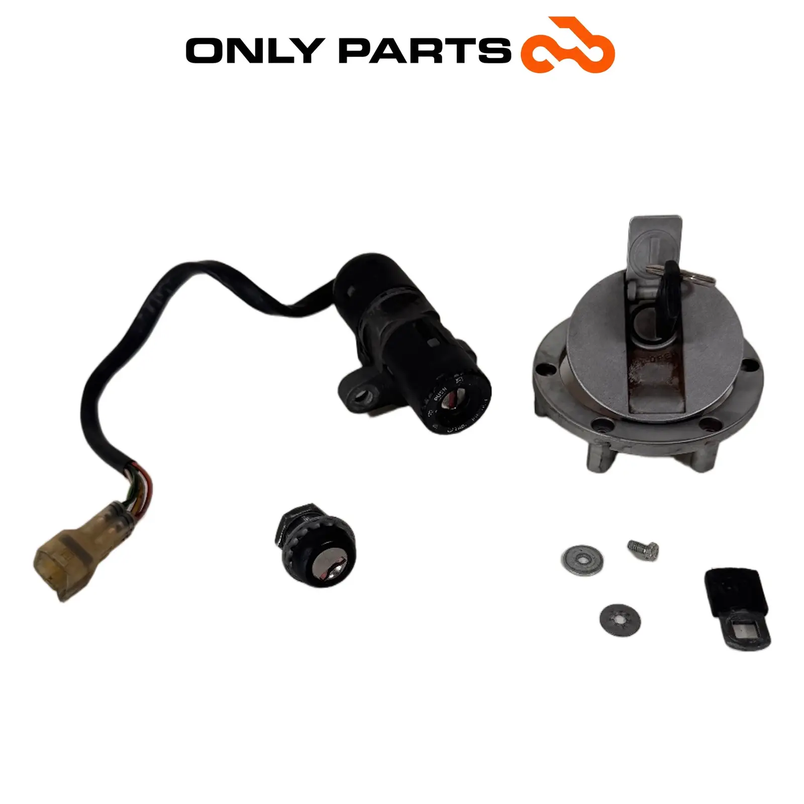 Kit chiavi completo KTM Super Duke 990cc 2006 Nero/Arancione usato — foto reale 2
