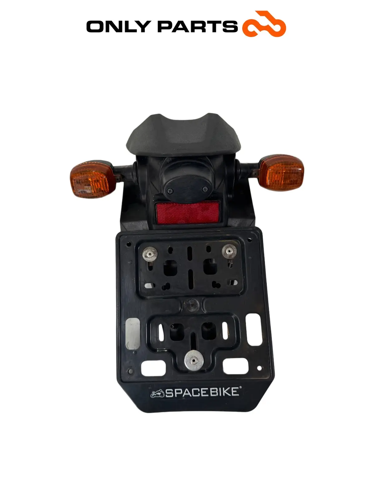 Portatarga + coppia frecce posteriori Kawasaki Z 750cc 2004 Nera usato — foto reale 2